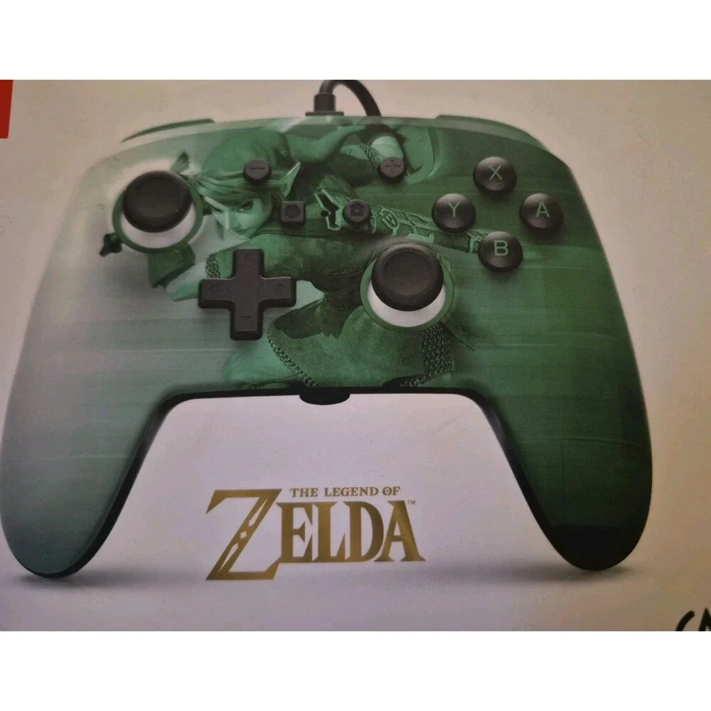 PowerA 1516984-01 Nintendo Switch Wired Controller Heroic Link Edition NEW Green